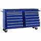Workshop Tool Storage Trolley With14 Drawer Tool Box Cabinet Service Cart Chest
