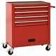 Workshop Toolbox Tools Cabinet Cart Wheel Trolley Tray With Drawers Lockable Uk