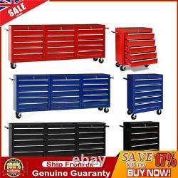 Workshop Toolbox Tools Cabinet Cart Wheel Trolley Tray with Drawers Lockable UK