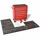 Workshop Trolley Mobile Storage Chest Box Cabinet With 1125 Tools Steel 7 Drawer
