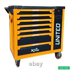 XXL Professional 7 Drawer Roller Lockable Tool Cabinet with 286 Tools