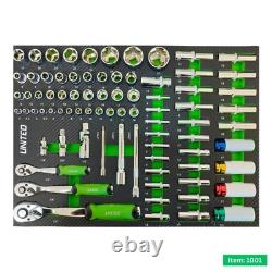 XXL Professional 7 Drawer Roller Lockable Tool Cabinet with 286 Tools