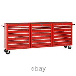 XXXL Workshop Tool Trolley with 21 Drawers Storage Box Cabinet Service Cart Tool
