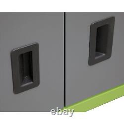 1x Coffre à outils Sealey Hi-Vis Vert/Gris avec 6 tiroirs à billes