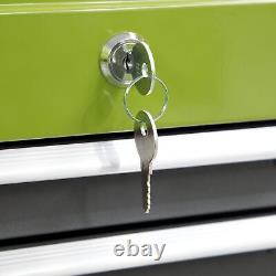 1x Coffre à outils Sealey Hi-Vis Vert/Gris avec 6 tiroirs à billes