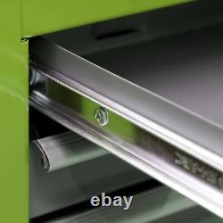 1x Coffre à outils Sealey Hi-Vis Vert/Gris avec 6 tiroirs à billes