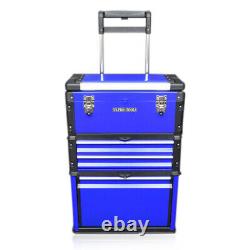 316 Us Pro Tools Blue Mobile Rolling Chest Trolley Cart Armoire Roues Boîte À Outils