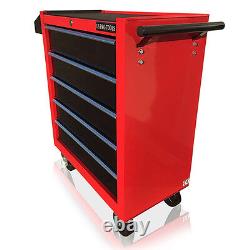 376 Outil de poitrine abordable d'outils noirs et rouges Pro Us avec Cabinet à roulettes 5 tiroirs