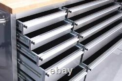 72 15 Tiroir en acier inoxydable Établi Boîte à outils Coffre Armoire + Mousse d'outil gratuite