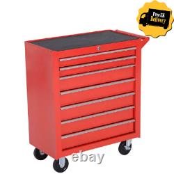 7 Tiroir Outil De Rangement Mécanique Trolley Garage Atelier Cart De Armoire Coffret