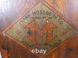 Antique Frank Mossberg Chêne 8 Tiroirs Boîte À Outils De Mécanique / Pièces Coffret Cabinet