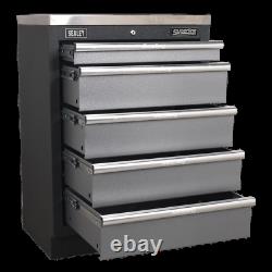 Apms59 Sealey Modular 5 Tiroir Cabinet 680mm Systèmes De Stockage Modulaire Superline