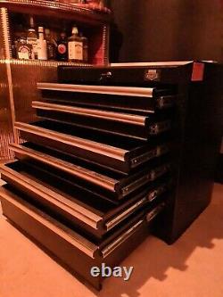 Armoire À Outils Halfords Advanced 6 Drawer. Rrp £290. Coffre Box Lockable Noir
