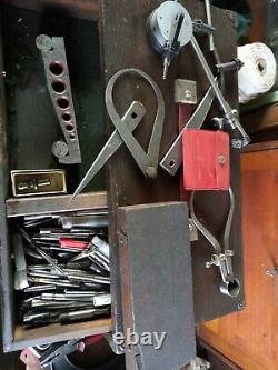 Armoire D'ingénieur Vintage / Tiroirs Et Outils D'ingénierie De La Quantité Toolmaker