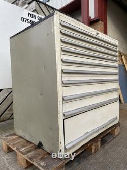 Armoire Polstore à 10 tiroirs pour outils CNC, armoire Bridgeport pour outils, boîte à outils