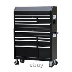 Armoire à outils Charlie 42 en acier inoxydable à 12 tiroirs