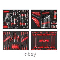 Armoire à outils à 6 tiroirs Sealey avec boîte de rangement pour garage et kit d'outils de 188 pièces à roulement à billes