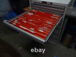 Armoire à outils à 9 tiroirs avec roulements à billes Lista, fabriquée en Allemagne, couleur gris