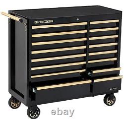 Armoire à outils à roulettes avec 16 tiroirs, coffre de rangement portable, équipement de bricolage pour atelier