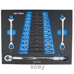 Armoire à outils avec 7 tiroirs et rouleau d'outils pour rangement d'atelier