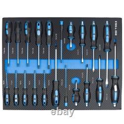 Armoire à outils avec 7 tiroirs et rouleau d'outils, rangement pour atelier Armoire à outils avec 7 tiroirs et rouleau d'outils, rangement pour atelier