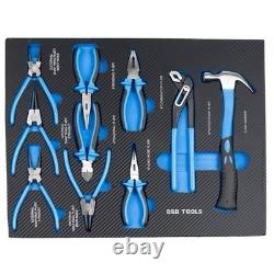 Armoire à outils avec 7 tiroirs et rouleau d'outils, rangement pour atelier