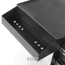 Armoire à outils de roller avec 5 tiroirs, roues et roulettes, pour garage et atelier, couleur noire