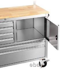 Armoire à outils en acier à 4 tiroirs, coffre de rangement, boîte à outils pivotante pour garage et atelier
