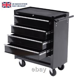 Armoire à outils en acier roulant à 5 tiroirs pour outils métalliques pour garage au Royaume-Uni