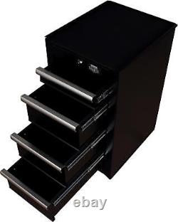 Armoire à outils latérale noire à 4 tiroirs Halfords Advanced NEUVE