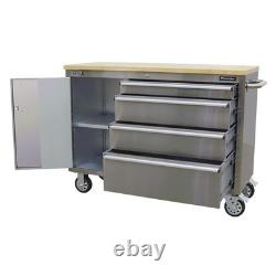 Armoire à outils mobile Sealey en acier inoxydable à 4 tiroirs AP4804SS