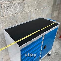 Armoire à outils mobile avec 6 tiroirs et placard sur roues Boîte de rangement d'outils