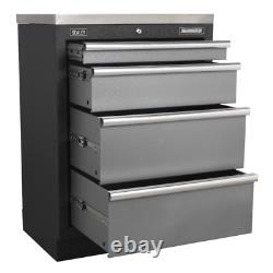 Armoire à outils modulaire Sealey APMS51 avec 4 tiroirs pour garage et atelier de 680mm