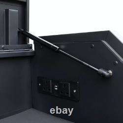 Armoire à outils professionnelle Hilka à 16 tiroirs, 142 cm, grande armoire de rangement en acier pour garage