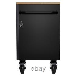 Armoire à outils roulante BUNKER, 5 tiroirs, 52 pouces, gris, usage intensif, Royaume-Uni (emballage endommagé)