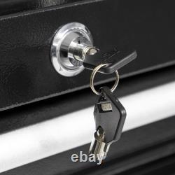 Armoire à outils roulante Rollcab Boîte de rangement 675 mm, 6 tiroirs, noire, PTB67506 B