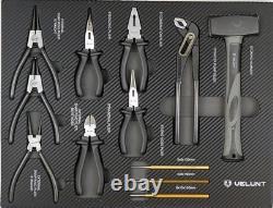 Armoire à outils sur chariot à 7 tiroirs avec outils, coffre de rangement d’atelier en acier, boîte à outils