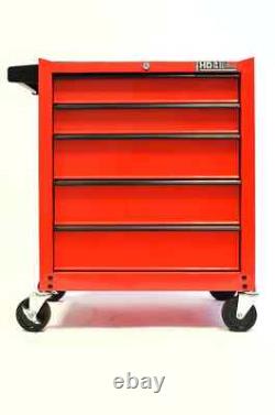 Armoire à outils sur roulettes Hilka et coffre à outils à 8 tiroirs pour garage et rangement
<br/> 	