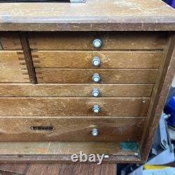 Armoire à outils vintage Union pour ingénieurs avec 8 tiroirs	
<br/>
 
	