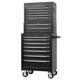 Armoire &agrave; Roulettes Combin&eacute;e, Coffre &agrave; Outils Central Et Coffre &agrave; Outils, 14 Tiroirs, 26 29455