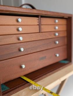 Armoire-coffre vintage à 7 tiroirs pour outillage Union Engineers