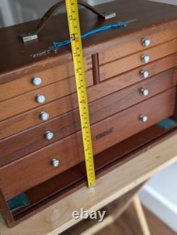 Armoire-coffre vintage à 7 tiroirs pour outillage Union Engineers