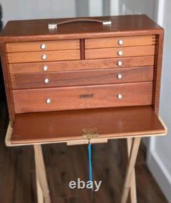 Armoire-coffre vintage à 7 tiroirs pour outillage Union Engineers