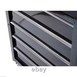 Armoire de rangement à outils en acier 5 tiroirs verrouillable avec roues et poignée, 2 clés, garage