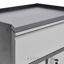 Armoire de rangement à outils mobile en métal, classeurs de bureau avec portes verrouillables et clés