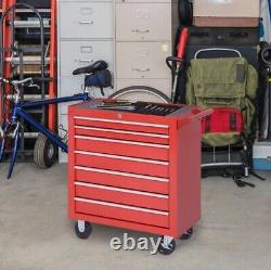 Armoire de rangement d'outils pour garage, coffre à 7 tiroirs pour atelier mécanique, chariot de rangement.