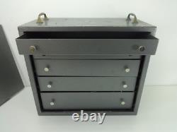 Armoire de rangement en métal à 5 tiroirs verrouillable pour outils, artisanat, loisirs, ingénierie vintage