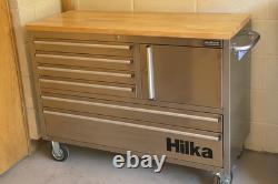 Armoire de rangement pour atelier et garage Hilka en acier inoxydable à 6 tiroirs pour outils