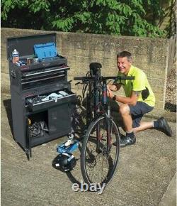 Armoire roulante combinée Draper avec coffre à outils 6 tiroirs 24' noir 19572