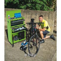 Armoire roulante et coffre à outils combinés Draper, 6 tiroirs, 24, vert 19566